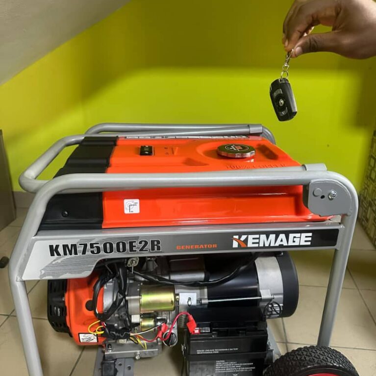 Groupe électrogène Kemage 7 KVA, démarrage électrique et manuel