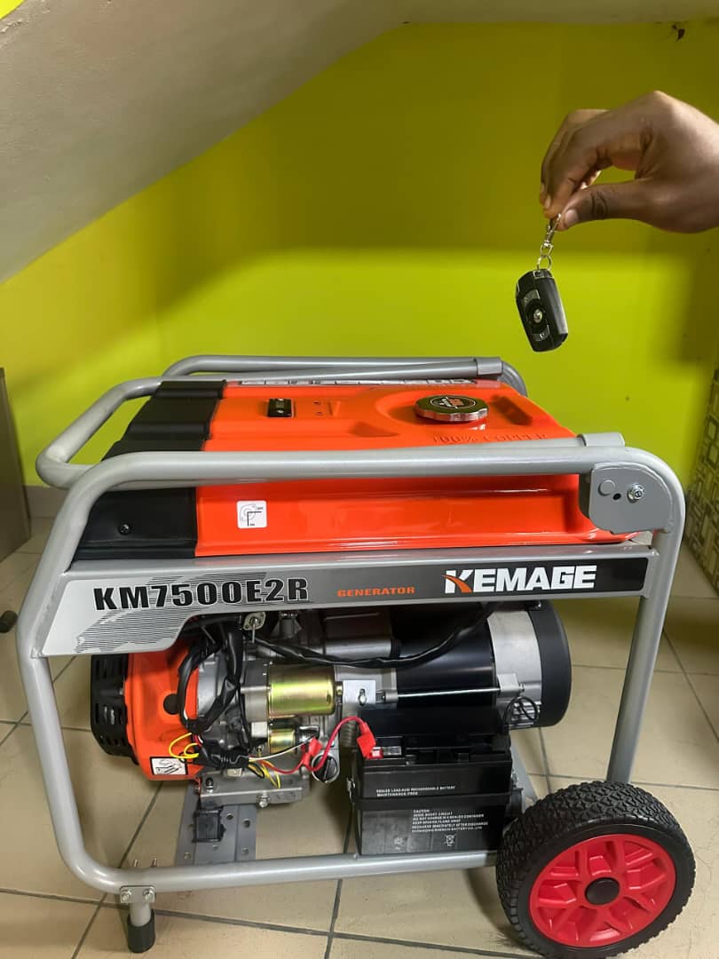 Groupe électrogène Kemage 7 KVA, démarrage électrique et manuel
