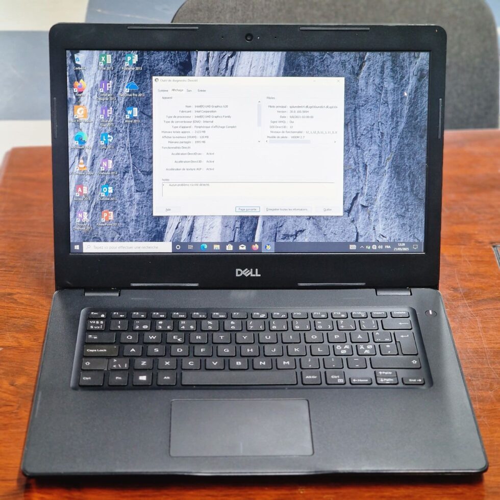 Ordinateur Portable DELL LATITUDE 3400, Intel Core-I3, 256Go Disque dur SSD, 04Go de RAM, 14"