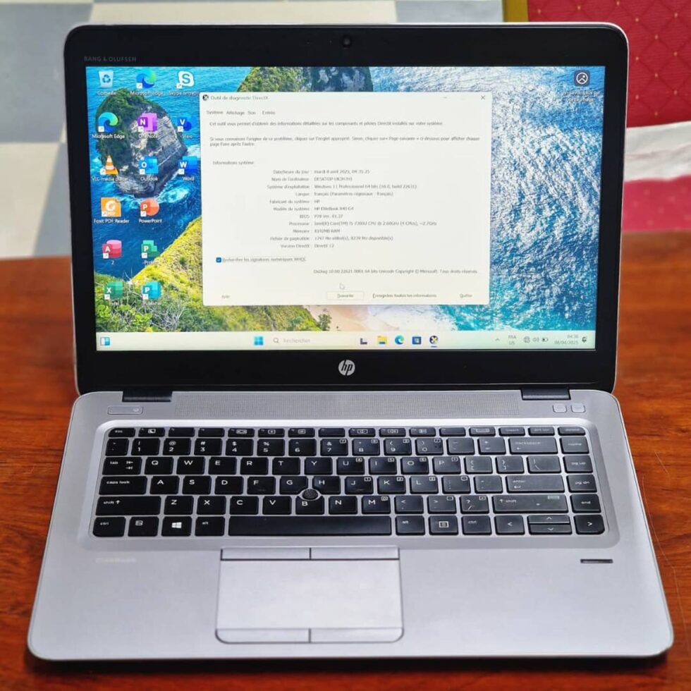 Ordinateur Portable HP EliteBook 840 G4, Intel Core-I5, 500Go Disque dur, 8Go de RAM