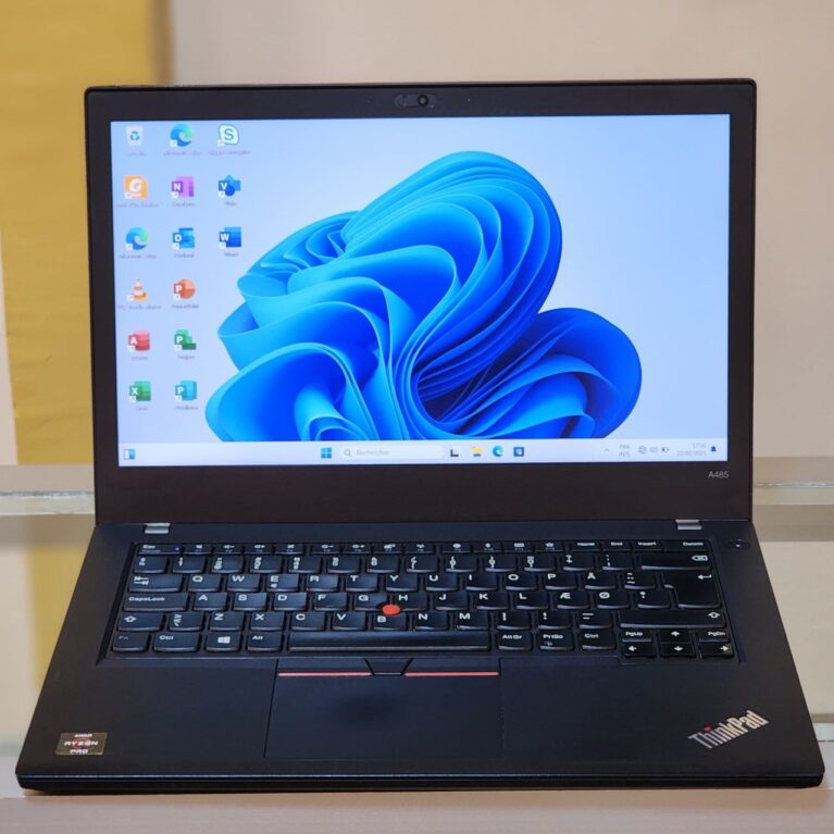 Ordinateur Portable Lenovo A485 Amd Ryzen 5 PRO (Core-I7), 256Go Disque dur SSD, 16Go de RAM, 1 Go Dédié de Carte graphique