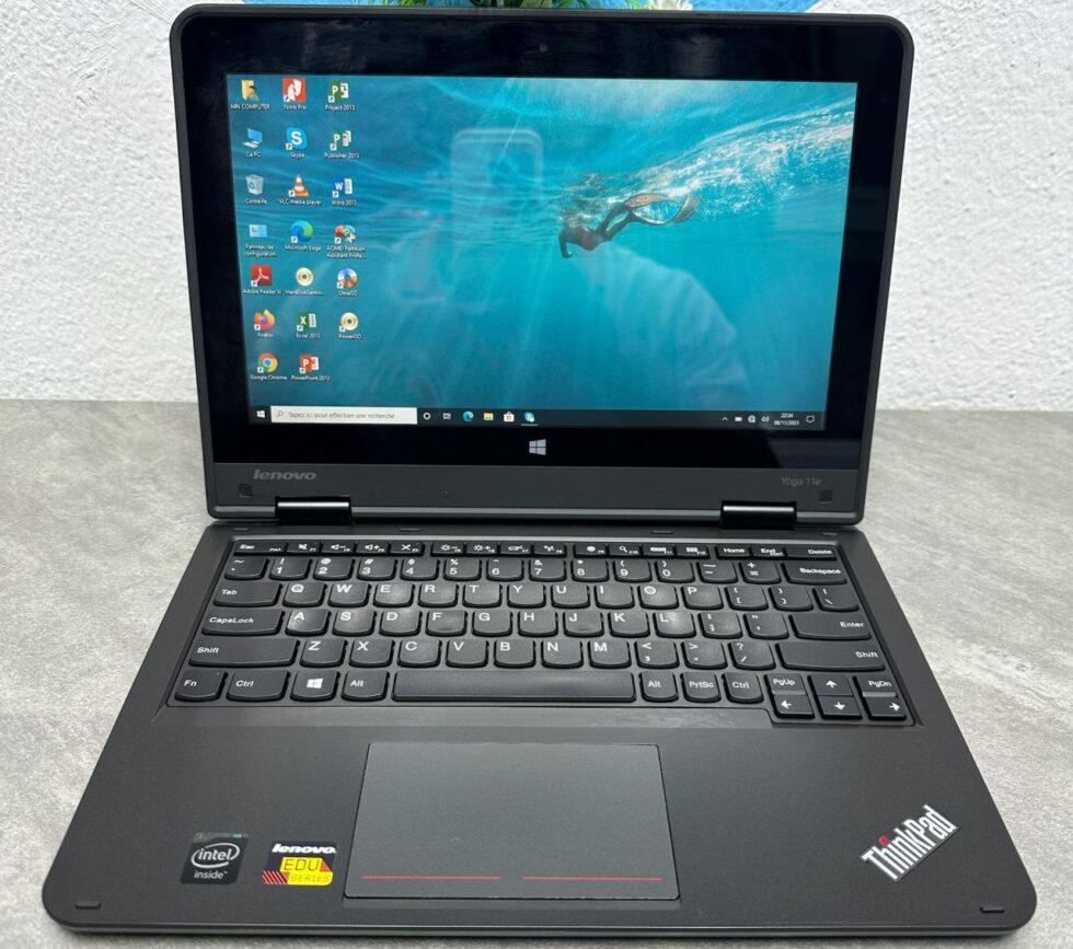 Ordinateur Portable Lenovo Yoga, Intel Quad-Core, 500Go Disque dur, 08Go de RAM, 12 rotatif 360°