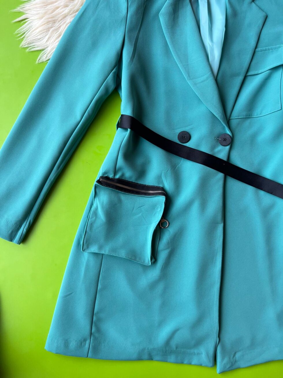 Robe blazer verte
