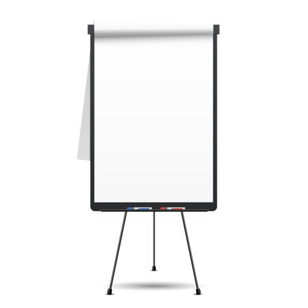 Tableau Blanc sur trépieds pour conférence