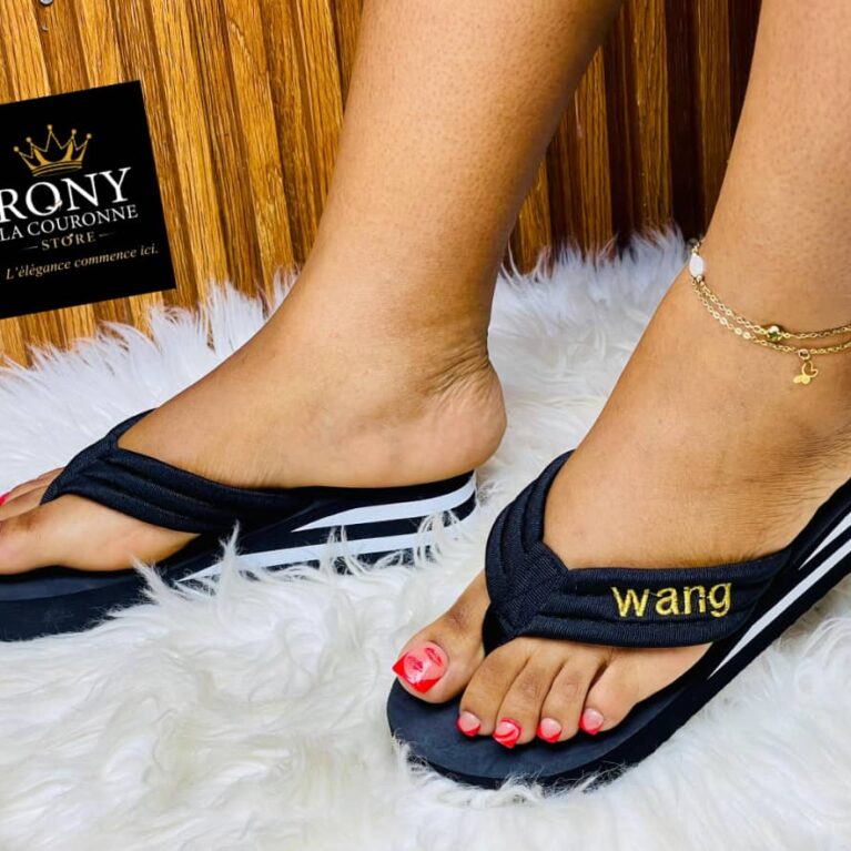 Tongs à semelle épaisse pour femmes