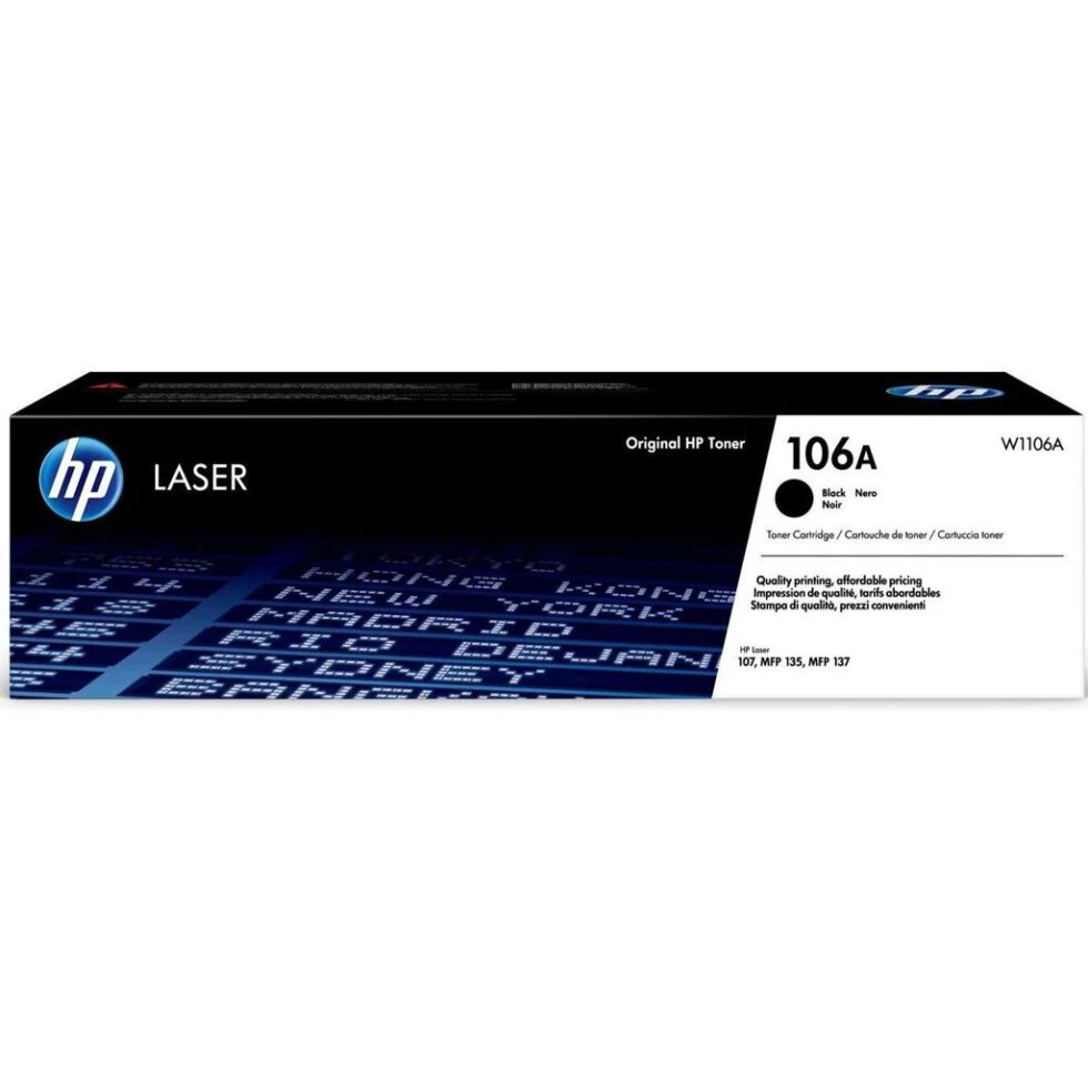 Cartouche de toner laser HP 106A noir