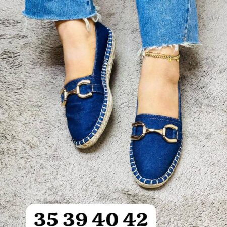Mocassins en dénim