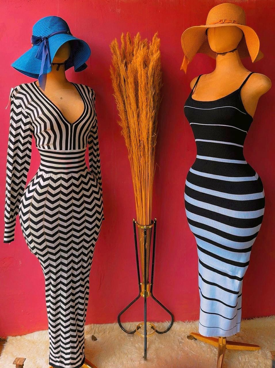 Robes à rayures en crochet pour Femmes