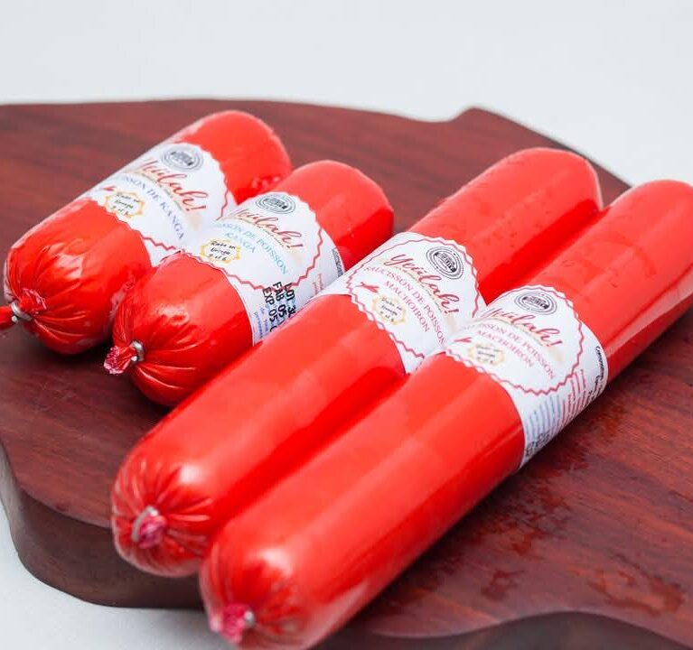 Saucisson au poisson machoiron, kanga, silure