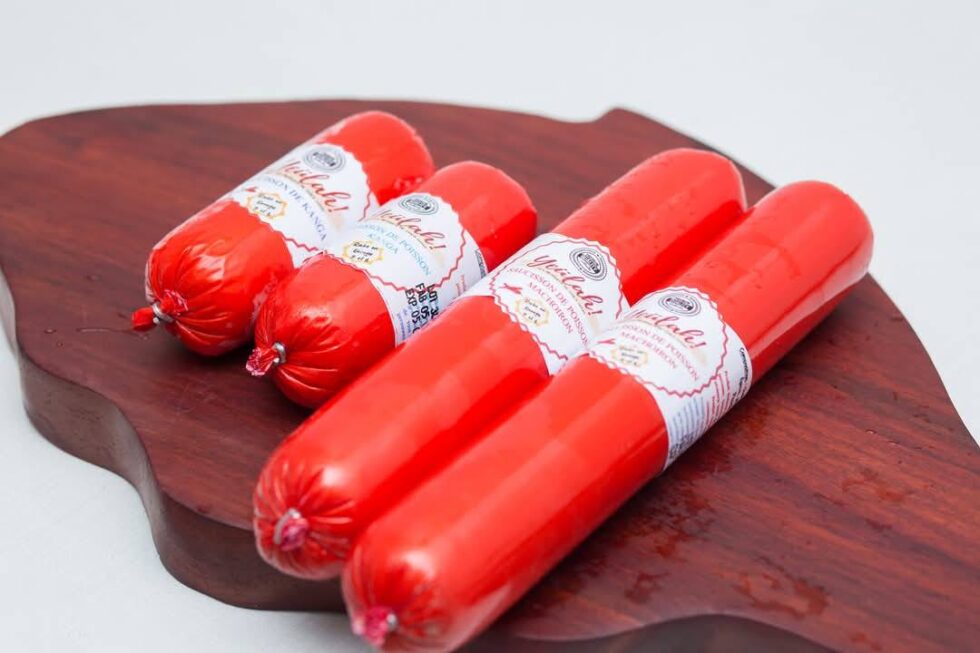 Saucisson au poisson machoiron, kanga, silure