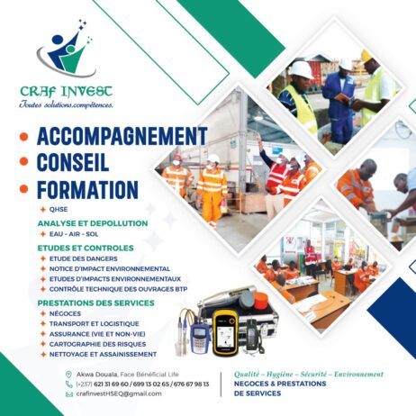 CRAF INVEST : Accompagnement et formation QHSE, Eau-Air-Sol